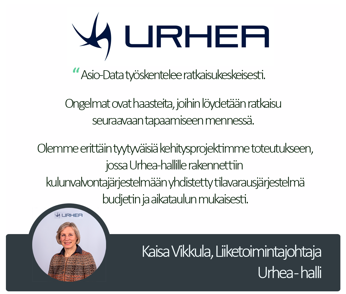 Urhea-hallin sitaatti Kaisa Vikkulalta