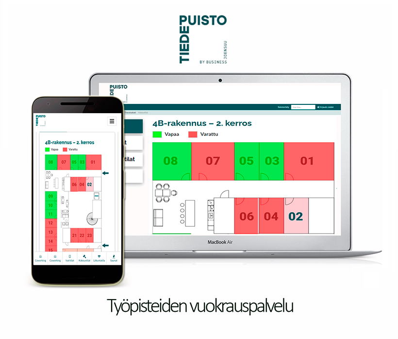 Business Joensuun työpisteiden vuokrauspalvelu